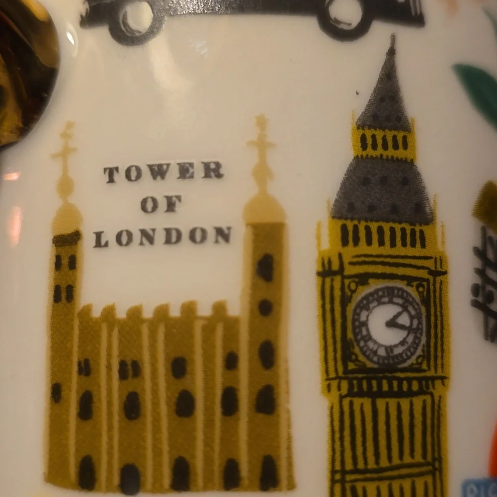 Rifle Paper Co. Bon Voyage Mug Travel Paris London Tokyo NY - Picture 7 of 9